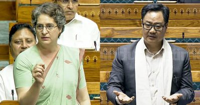 'രാഹുല്‍ ഗാന്ധി പറയുന്ന സത്യങ്ങള്‍ ഭരണപക്ഷത്തിന് ദഹിക്കുന്നില്ല' ലോക്‌സഭയില്‍ പ്രിയങ്ക ഗാന്ധി