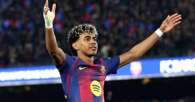 ഒറ്റ ഗോളില്‍ പിറന്നത് ചരിത്രം; വിജയത്തില്‍ ഇരട്ട സ്‌ട്രൈക്കുമായി യമാല്‍!