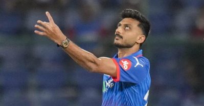 പന്ത് കൊണ്ടും ബാറ്റ് കൊണ്ടുമല്ല; 'സെഞ്ച്വറി'യടിച്ച് അക്സര്‍