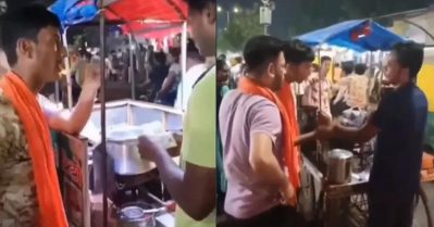 ഇവിടെ ഹിന്ദുക്കള്‍ മാത്രം കച്ചവടം ചെയ്താല്‍ മതി; അഹമ്മദാബാദില്‍ മുസ്‌ലിം കച്ചവടക്കാരനെ പുറത്താക്കി ബജ്‌റംഗ്ദള്‍ പ്രവര്‍ത്തകര്‍