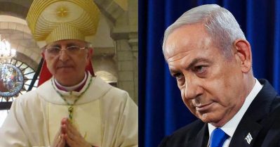 പ്രതിമ തകര്‍ത്തതിനേക്കാള്‍ വലിയ പാപമാണ് കുഞ്ഞുങ്ങളെ കൊല്ലുന്നത്; നെതന്യാഹുവിന്റെ ഖേദപ്രകടനത്തിനെതിരെ ജറുസലേം ബിഷപ്പ്