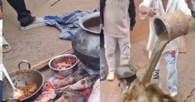 ബീഫ് പാകം ചെയ്‌തെന്നാരോപണം; ഒഡീഷയില്‍ ദളിത് യുവാവിനെ ചാണകത്തില്‍ കുളിപ്പിച്ച് ഹിന്ദുത്വര്‍