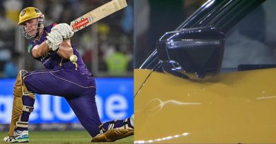 25 കോടിക്കാരന്റെ പവർ കണ്ടോ! അടിച്ചുകയറ്റിയത് ഗ്രൗണ്ടിലെ കാറിനുള്ളിലേക്ക്; വീഡിയോ