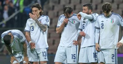 വീണ്ടും കണ്ണീരണിഞ്ഞ് അസൂറിപ്പട; തുടര്‍ച്ചയായ മൂന്നാം ലോകകപ്പിനുമില്ല!