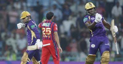 ലഖ്നൗവിനെ പൂട്ടി കൊല്‍ക്കത്ത; സൂപ്പര്‍ ഓവര്‍ ത്രില്ലറിൽ ഉദിച്ച് നൈറ്റ് റൈഡേഴ്സ്