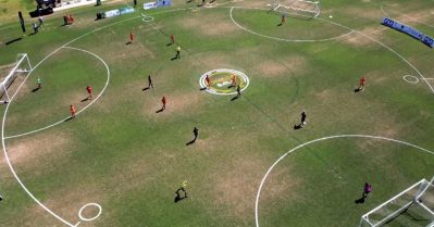 ഒരു ഗ്രൗണ്ടില്‍ത്തന്നെ മൂന്ന് ഗോള്‍ പോസ്റ്റുകള്‍, മൂന്ന് ടീമുകളും; ഒമേഗ ഫുട്‌ബോളിന് തുടക്കം കുറിച്ച് മദ്രാസ് ഐ.ഐ.ടി