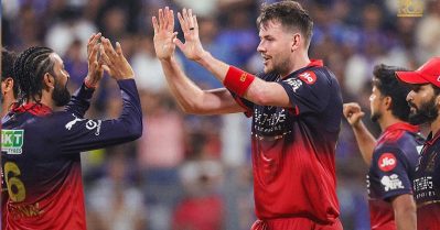 മുംബൈയെ ചാരമാക്കി ബെംഗളൂരു; പൊരുതി നിന്ന് റൂഥര്‍ഫോര്‍ഡ്