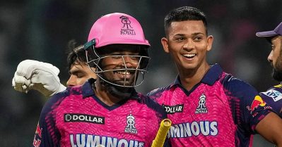 ചരിത്രത്തില്‍ രണ്ടാമനായി ജെയ്സ്വാള്‍; രാജസ്ഥാനില്‍ ഇപ്പോഴും സഞ്ജു തന്നെ രാജാവ്