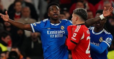 വിനീഷ്യസ് ജൂനിയറിനെതിരായ വംശീയ അധിക്ഷേപം; അര്‍ജന്റൈന്‍ താരത്തിന് ആറ് മത്സരങ്ങളില്‍ വിലക്ക്