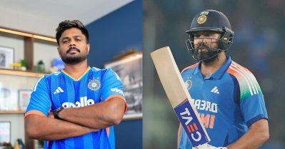 രോഹിത്തിന്റെ ഡബിള്‍ 'സെഞ്ച്വറി' റണ്‍സ് വെട്ടാന്‍ സഞ്ജു; ചരിത്രനേട്ടം അരികെ