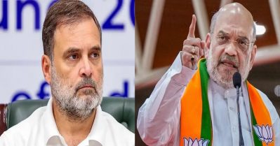 'വോട്ട് ബാങ്കിനായി ദേശവിരുദ്ധ നിലപാട്'; വന്ദേമാതരത്തില്‍ കോണ്‍ഗ്രസ് മുസ്‌ലിങ്ങളെ പ്രീണിപ്പിക്കുകയാണെന്ന് അമിത് ഷാ