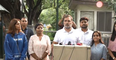 അമിത്ഷായ്ക്ക് പാര്‍ലമെന്റില്‍ വരാന്‍ പോലും ധൈര്യമോ മാന്യതയോ ഇല്ല: രാഹുല്‍ ഗാന്ധി
