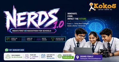 ഇന്ത്യയിലെ സ്‌കൂള്‍ വിദ്യാര്‍ത്ഥികള്‍ക്കായി ആദ്യ എ.ഐ. ഹാക്കത്തോണ്‍: NERDS 1.0യ്ക്ക് തുടക്കമായി