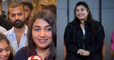 അത്രയും മീഡിയാസ് ഒന്നിച്ച് ചോദ്യം ചോദിച്ചപ്പോള്‍ പാനിക്കായി, തിരിഞ്ഞ് നോക്കിയപ്പോള്‍ അപ്പുച്ചേട്ടന്‍ ധൈര്യം തന്നു: വിസ്മയ മോഹന്‍ലാല്‍