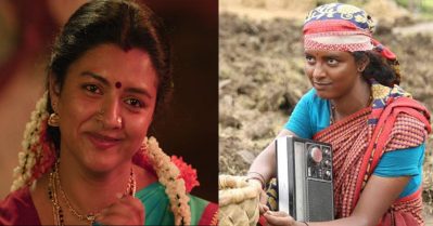സെങ്കനിയെപ്പോലെ കണ്ണും മനസും നിറച്ച് കണ്മണി; ബത്തയില്‍ മക്കള്‍ സെല്‍വനും ശബരിക്കുമൊപ്പം ചര്‍ച്ചയായി ലിജോമോളും