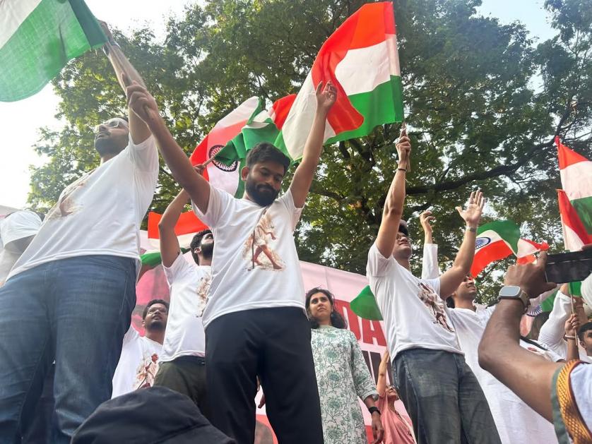 CJP Leaders at Sivaji Park Protest. Photo: CJP/Instagram
