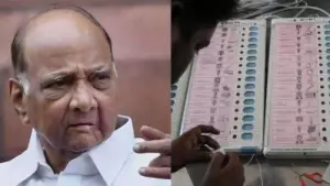 എന്‍.സി.പിക്ക് വോട്ടു ചെയ്തപ്പോള്‍ കത്തിയത് താമരയ്ക്കുനേരെയുള്ള ബട്ടന്‍; വോട്ടിങ് മെഷീനെതിരെ ആരോപണവുമായി ശരത് പവാര്‍