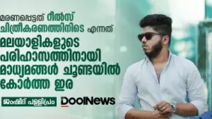 മരണപ്പെട്ടത് റീല്‍സ് ചിത്രീകരണത്തിനിടെ എന്നത് മലയാളികളുടെ പരിഹാസത്തിനായി മാധ്യമങ്ങള്‍ ചൂണ്ടയില്‍ കോര്‍ത്ത ഇര