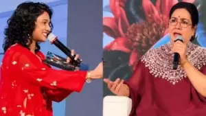 അതെന്താ ഇംഗ്ലീഷ് അത്ര മോശമാണോ? പൊതുവേദിയില്‍ അവതാരികയെ കളിയാക്കിയ ഉര്‍വശിക്ക് വിമര്‍ശനം
