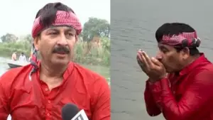 'മലിനമല്ല,' യമുനയില്‍ ഇറങ്ങി വെള്ളം കുടിച്ച് ബി.ജെ.പി എം.പി; കെജ്‌രിവാളിനും രാഹുല്‍ ഗാന്ധിക്കും വെല്ലുവിളി!