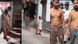 കൗമാരക്കാരനെയും കുടുംബത്തെയും നഗ്നരാക്കി നടത്തിയ സംഭവം: പ്രതികളെ റോഡിലൂടെ നടത്തിച്ച് കൊല്‍ക്കത്ത പൊലീസ്