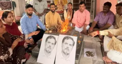 ഹല്‍ദ്വാനി ശുദ്ധീകരണ വിവാദം; രാഹുല്‍ ഗാന്ധിക്കെതിരെ 'ബുദ്ധി ശുദ്ധി യജ്ഞം' നടത്തി ബി.ജെ.പി