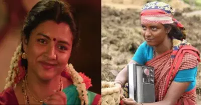 സെങ്കനിയെപ്പോലെ കണ്ണും മനസും നിറച്ച് കണ്മണി; ബത്തയില്‍ മക്കള്‍ സെല്‍വനും ശബരിക്കുമൊപ്പം ചര്‍ച്ചയായി ലിജോമോളും