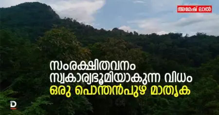 സംരക്ഷിതവനം സ്വകാര്യഭൂമിയാകുന്ന വിധം; ഒരു പൊന്തന്‍പുഴ മാതൃക