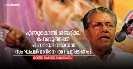 എന്തുകൊണ്ട് ശബരിമല പോരാട്ടത്തില്‍ പിണറായി വിജയന്‍ സംഘപരിവാറിനെ തറപറ്റിക്കണം?