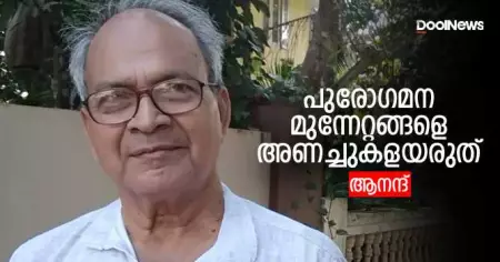 പുരോഗമന മുന്നേറ്റങ്ങളെ അണച്ചുകളയരുത്: ആനന്ദ്