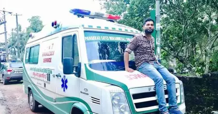 കാസര്‍കോട് സ്വദേശി ഹസ്സന് ഇത് രണ്ടാം ദൗത്യം: പിഞ്ചു കുഞ്ഞുമായി ഹസന്‍ എത്തിയത് അഞ്ചര മണിക്കൂര്‍ കൊണ്ട്