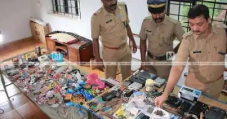 കണ്ണൂര്‍ സെന്‍ട്രല്‍ ജയിലില്‍ റെയ്ഡ്; കഞ്ചാവും മൊബൈല്‍ ഫോണുകളും ആയുധങ്ങളും പിടിച്ചെടുത്തു