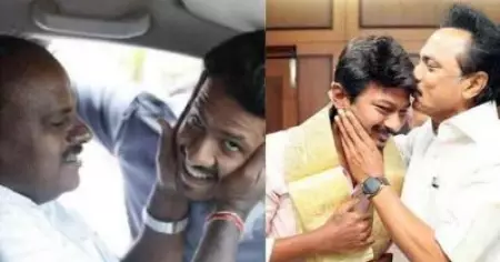 അവസാനിക്കാത്ത മക്കള്‍ രാഷ്ട്രീയം; നിഖില്‍ കുമാര സ്വാമിയും ഉദയനിധി സ്റ്റാലിനും യൂത്ത് നേതാക്കളായത് ഒരേ ദിവസം