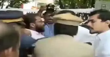 'അഭിമന്യുവിന്റെ പ്രതിമയല്ല വേണ്ടത് പ്രതിയെ പിടിക്കലാണ്'; മഹാരാജാസ് കോളെജില്‍ കെ.എസ്.യു പ്രവര്‍ത്തകരും പൊലീസും തമ്മില്‍ സംഘര്‍ഷം