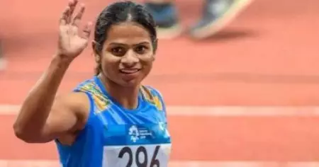 100 മീറ്ററില്‍ സ്വന്തം റെക്കോഡ് പഴങ്കഥയാക്കി ദ്യുതി ചന്ദ്; ഇത്തവണ ചരിത്രമെഴുതിയത് 0.04 സെക്കന്റിന്റെ വ്യത്യാസത്തില്‍
