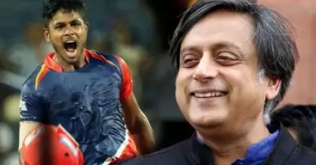 സഞ്ജുവിന് വേണ്ടി രംഗത്തിറങ്ങി ശശി തരൂര്‍; 'സെലക്ടര്‍മാരിത് കാണുന്നില്ലേ?'