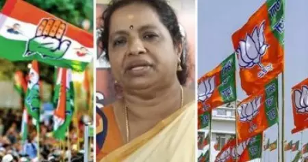 ഫലം വരുന്നതിനു മുന്‍പേ കോന്നിയില്‍ കോണ്‍ഗ്രസിന് തിരിച്ചടി; മഹിളാ കോണ്‍ഗ്രസ് മണ്ഡലം സെക്രട്ടറി ബി.ജെ.പിയില്‍
