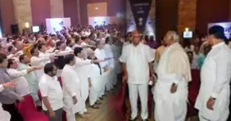 ശരദ് പവാറിന്റെയും ഉദ്ധവ് താക്കറെയുടെയും സോണിയാ ഗാന്ധിയുടെയും പേര് ഏറ്റുപറഞ്ഞ് എം.എല്‍.എമാര്‍; പ്രതിജ്ഞ ഇങ്ങനെ