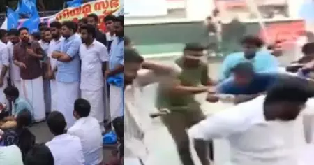 കേരള സര്‍വകലാശാല മാര്‍ക്ക് തട്ടിപ്പ്; കെ.എസ്.യു മാര്‍ച്ചിനിടെ സംഘര്‍ഷം, ഷാഫി പറമ്പില്‍ എം.എല്‍.എയ്ക്ക് പരിക്ക്