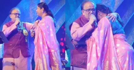 'മലരേ മൗനമാ' വേദിയില്‍ പാടി കണ്ണുനിറഞ്ഞ് ഗായിക; കണ്ണീരൊപ്പി എസ്.പി.ബി