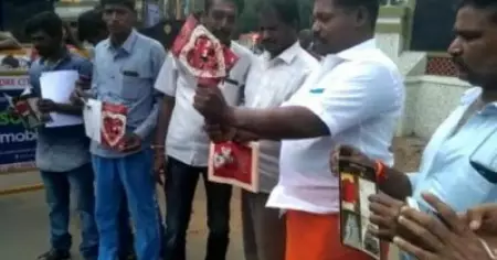 ഒരുമിച്ച് നടക്കുന്ന കമിതാക്കള്‍ക്കെതിരെ നടപടി വേണം; കോയമ്പത്തൂരില്‍ വാലന്റൈന്‍സ് ഡേയില്‍ പ്രതിഷേധിച്ച് ഹിന്ദു സേന