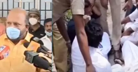 വി.എസ് സുനില്‍ കുമാറിന്റെ വീട്ടിലേക്ക് യൂത്ത് കോണ്‍ഗ്രസ് പ്രവര്‍ത്തകരുടെ പ്രതിഷേധ മാര്‍ച്ച്; പ്രതികരണവുമായി മന്ത്രി