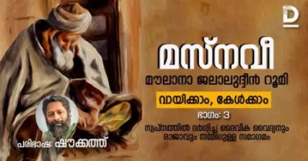 മസ്‌നവീ, ഭാഗം: 3, സ്വപ്‌നത്തില്‍ ദര്‍ശിച്ച ദൈവിക വൈദ്യനും രാജാവും തമ്മിലുള്ള സമാഗമം