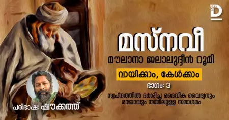 മസ്‌നവീ, ഭാഗം: 3, സ്വപ്‌നത്തില്‍ ദര്‍ശിച്ച ദൈവിക വൈദ്യനും രാജാവും തമ്മിലുള്ള സമാഗമം