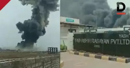 ഗുജറാത്തിലെ കെമിക്കല്‍ ഫാക്ടറിയില്‍ വന്‍ സ്‌ഫോടനം; നാല്‍പതോളം പേര്‍ക്ക് പരിക്ക്
