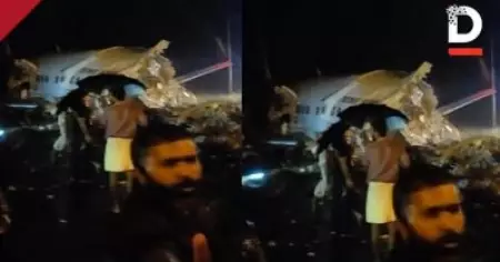 അപകടമുണ്ടായത് റണ്‍വെയില്‍ നിന്ന് തെന്നി മാറി താഴ്ചയിലേക്ക് വീണ്; പൈലറ്റ് മരിച്ചെന്ന് റിപ്പോര്‍ട്ട്