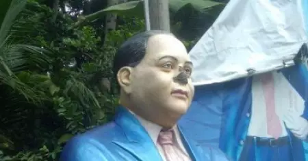 ആന്ധ്രാപ്രദേശില്‍ അംബേദ്കര്‍ പ്രതിമക്ക് നേരെ വീണ്ടും ആക്രമണം