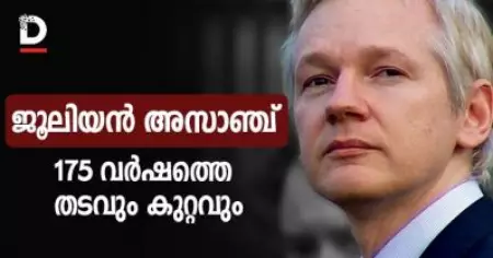ജൂലിയന്‍ അസാഞ്ച്; 175 വര്‍ഷത്തെ തടവും കുറ്റവും