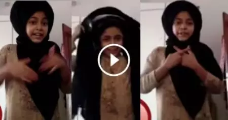 മനോഹരമായി തട്ടം ചുറ്റിവെക്കണോ?; വൈറലായി കൊച്ചുമിടുക്കിയുടെ വീഡിയോ