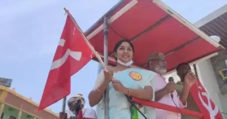 തമിഴ്‌നാട്ടില്‍ സി.പി.ഐ.എം സ്ഥാനാര്‍ത്ഥികള്‍ക്കായി വോട്ട് അഭ്യര്‍ഥിച്ച് നടി രോഹിണി